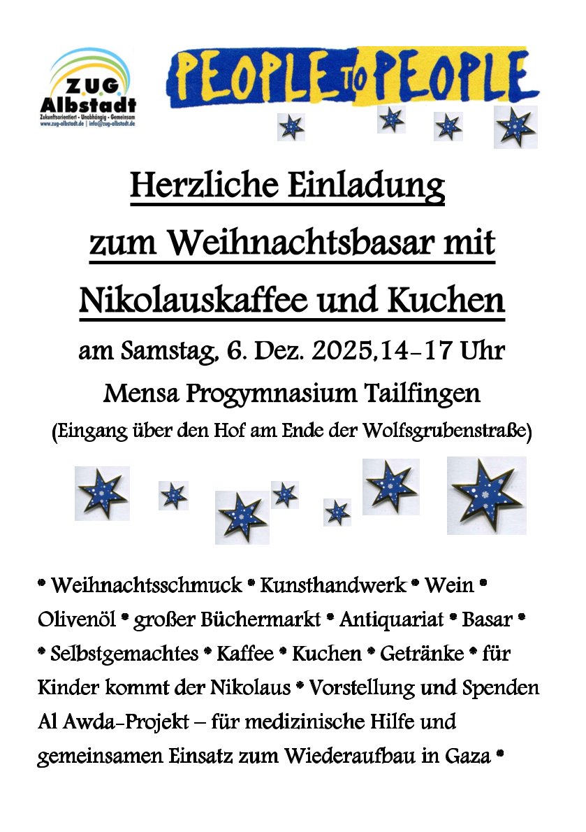 Einladung Weihnachtsbasar